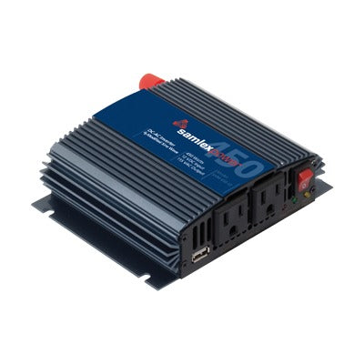 SAM-450-12 - Inversor de Corriente Onda Modificada (CD-CA). Potencia Nominal 450 W, Ent:12Vcc, Sal: 115Vca 60 Hz.