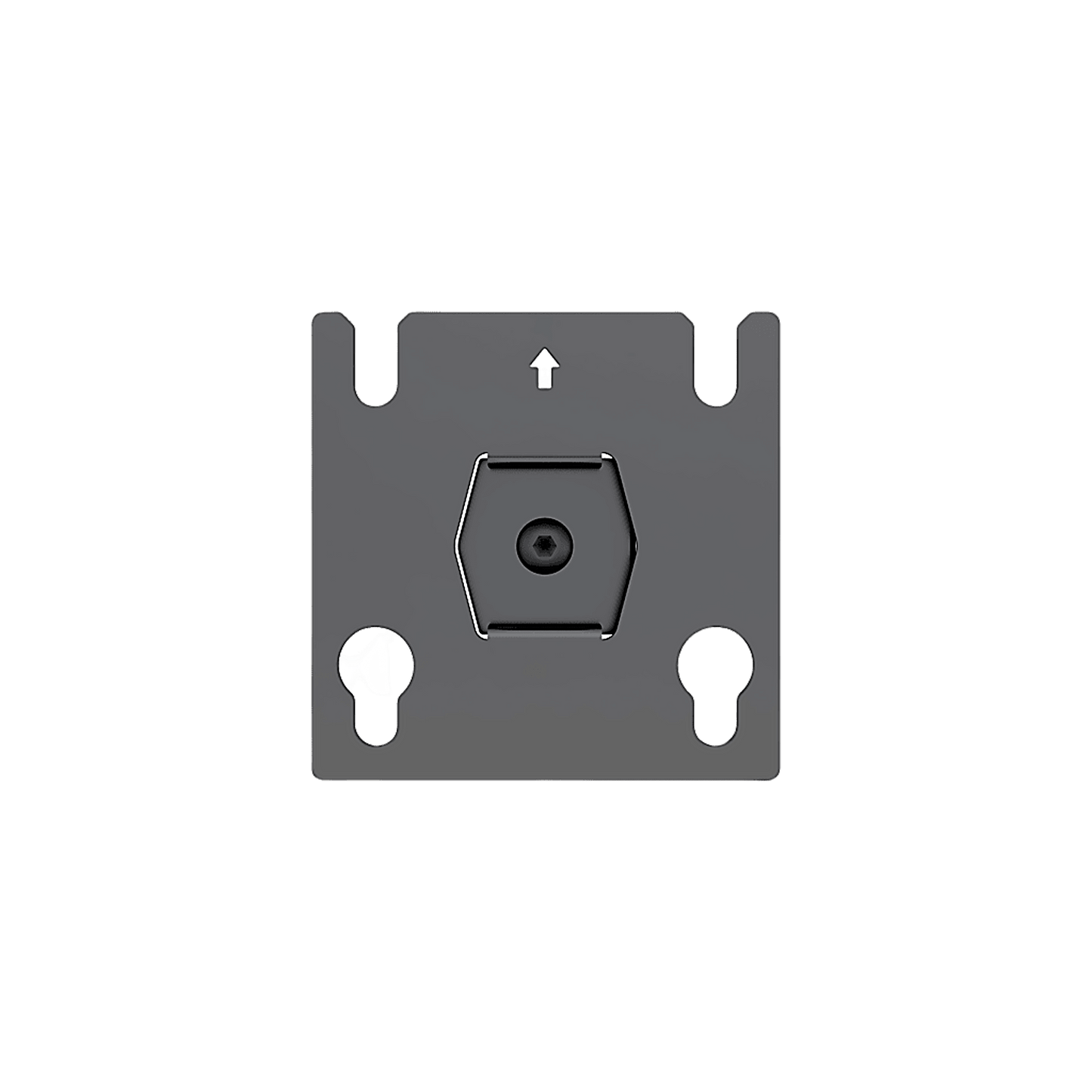 SDJH633 - Accesorio - Placa Adaptadora para Panel LED 20 x 20.5 mm | Dimensiones 64 x 64 x 2 mm | Diámetro de Orificio Ø10.3 mm | Separación de Orificios 40 mm.