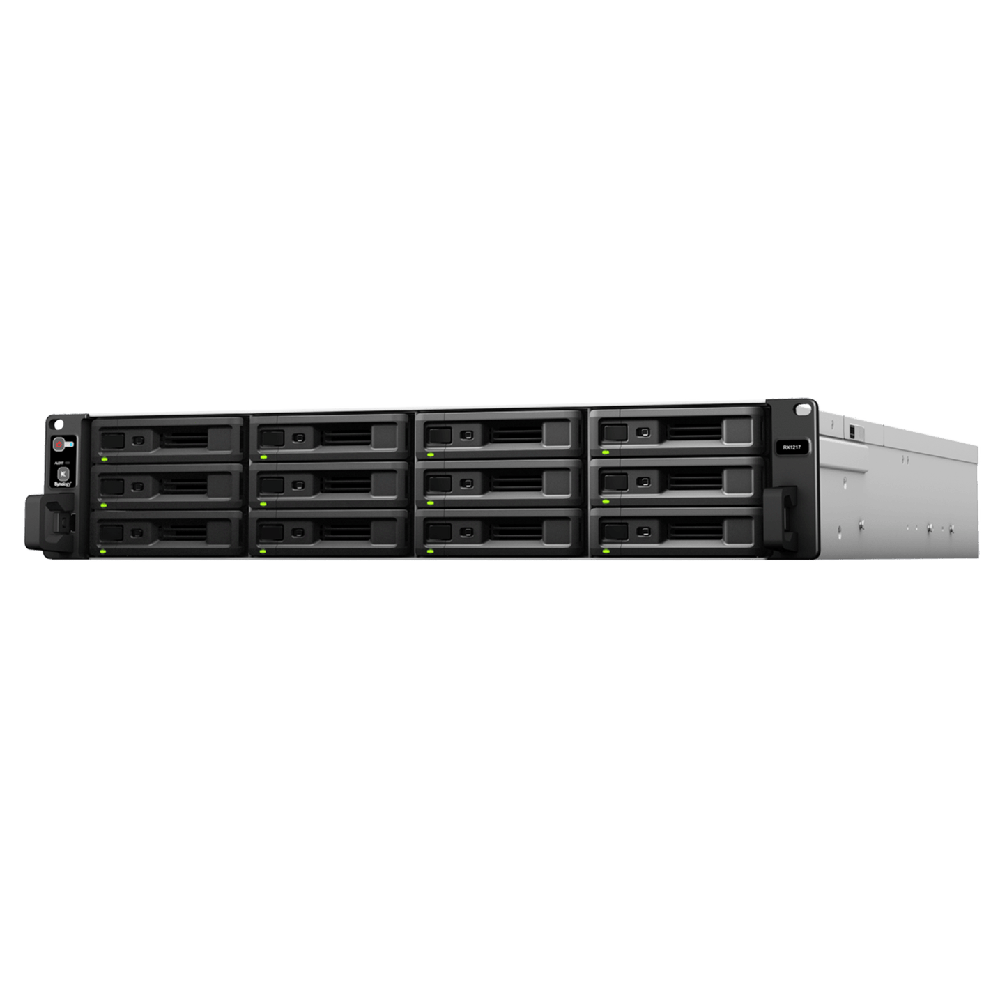 RX-1217 - Unidad de Expansión Synology RX1217/RX1217RP | 12 Bahías de Disco | Compatible con SATA 3.5” y 2.5” | Expansión de Volumen en Línea | Fuentes de Alimentación Redundantes (RX1217RP) | Administración con