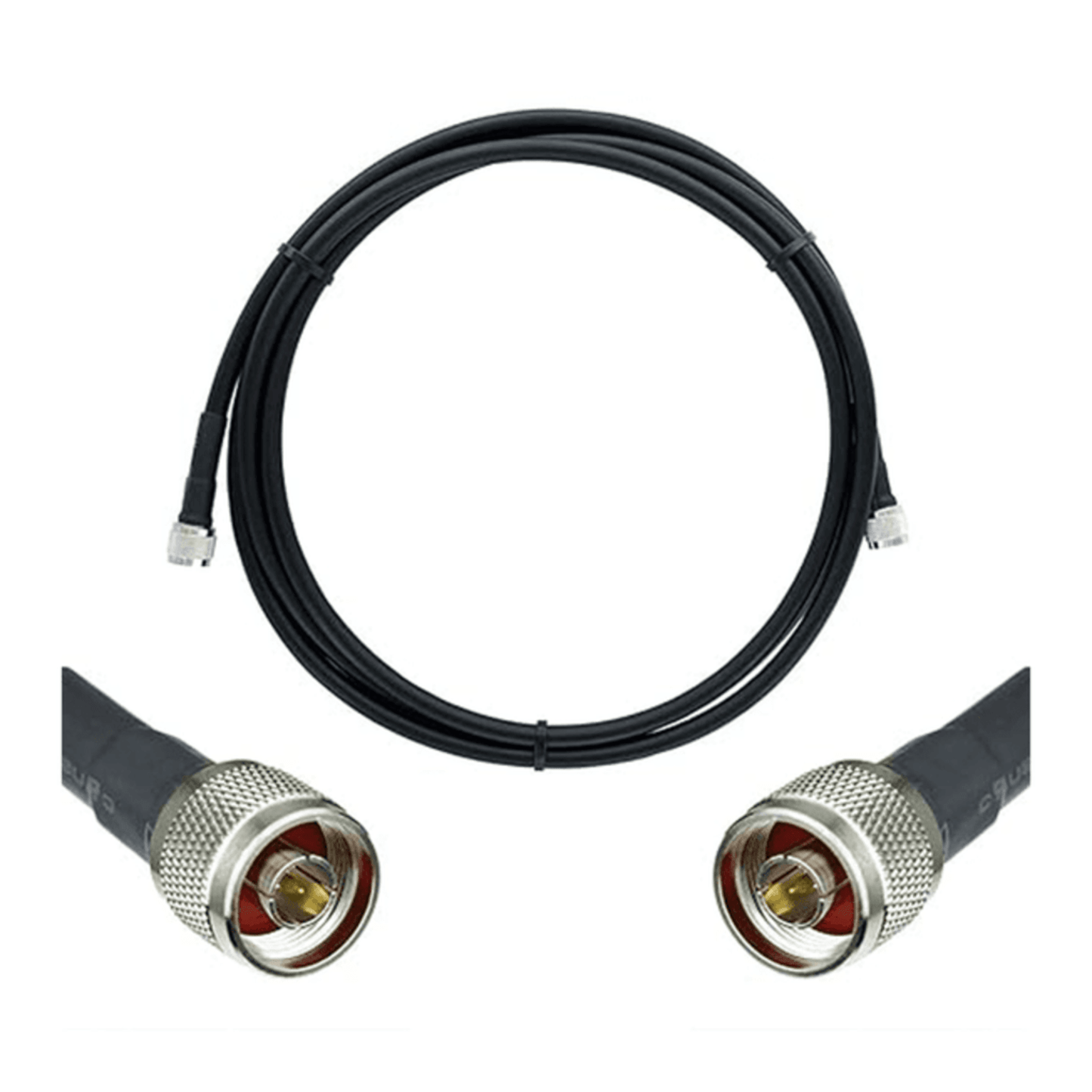 952-330 - Jumper Coaxial de 50 Ohm con Cable Wilson-400 | Conector N Macho en los Extremos | 9.14 Metros (30 Pies) de Longitud.