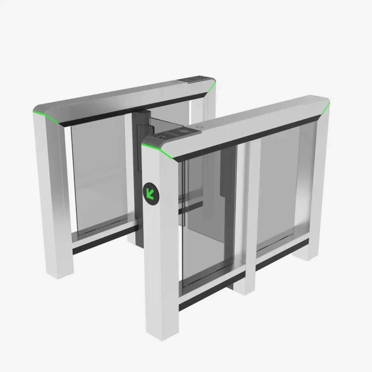 MARSS1000 - Puerta de Velocidad de un Solo Carril Mars-S1000 Series / Sensor Infrarrojo 8 pares (opción hasta 12) / Controlador PGIC / Acero Inoxidable SUS304 / Panel de Lectura Conmutable / Anti-Seguimiento / Monitoreo Unidireccional / Integración con