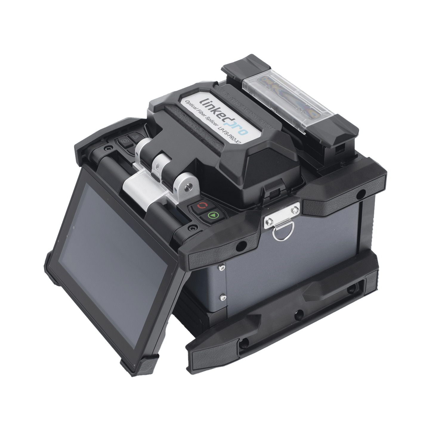 LP-FS-PRO-X7 - Fusionadora de Fibra Óptica con GPS para Fibra Óptica Multimodo y Monomodo / Alineación por Núcleo / 6 Motores para Mejor Precisión en el Empalme / Capacitación básica virtual gratuita