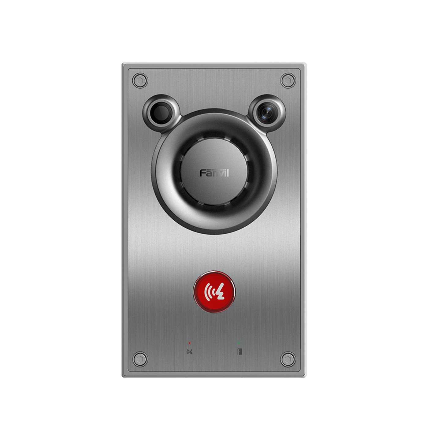 A12V - Video/ Intercomunicador IP, Altavoz 10W, 2 relevadores con botón para llamada, anti-vandálico, IP66 e IK10, PoE