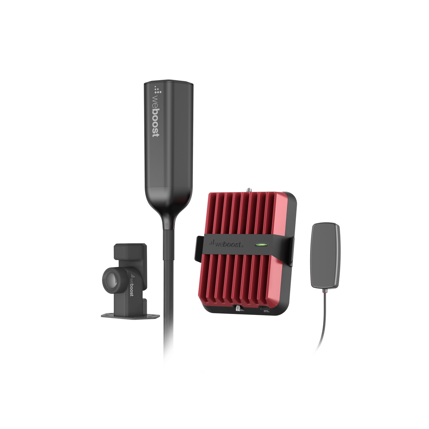 532-061 - Kit Amplificador Celular Drive Reach Overland para Vehículos Todo Terreno / Llamadas y Datos 2G, 3G y 4G / Amplificación 32X / Tribanda (B5, B2/25 y B4) / Ganancia Máxima 50 dB / Antena Omnidireccional plegable.
