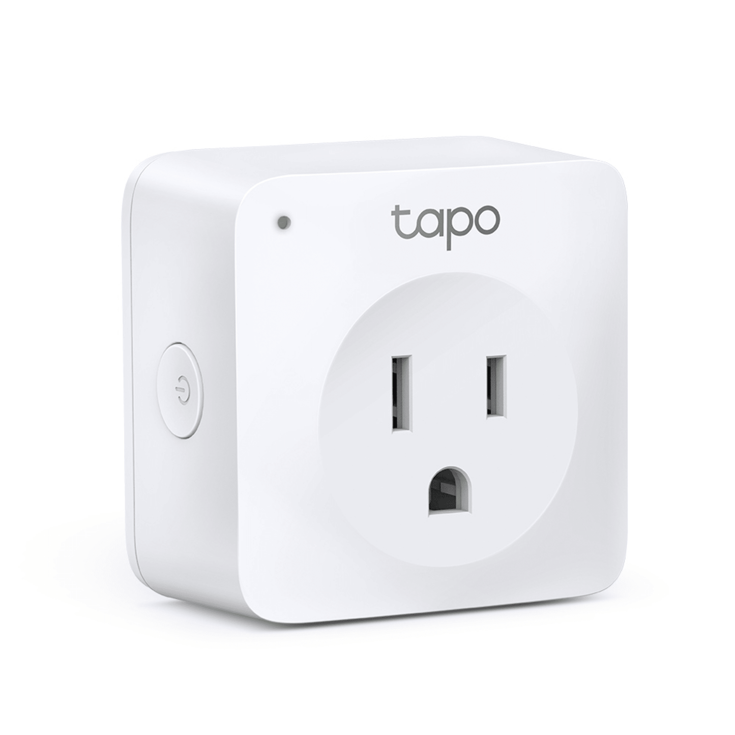 TAPO-P100-1P - Mini tomacorriente inteligente Wi-Fi, 100 - 120V~, 50/60Hz, 15.0A, compatible con Amazon Alexa y Google Assistant, color blanco.