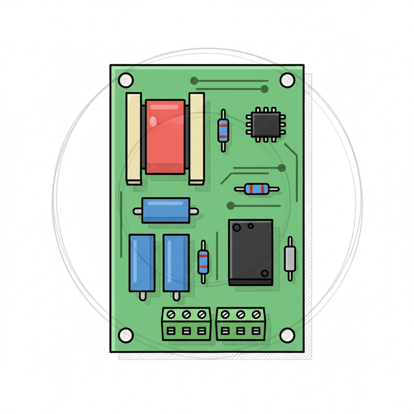 202002204 - Tarjeta electronica esclava de control de torniquete DSK3M101A801