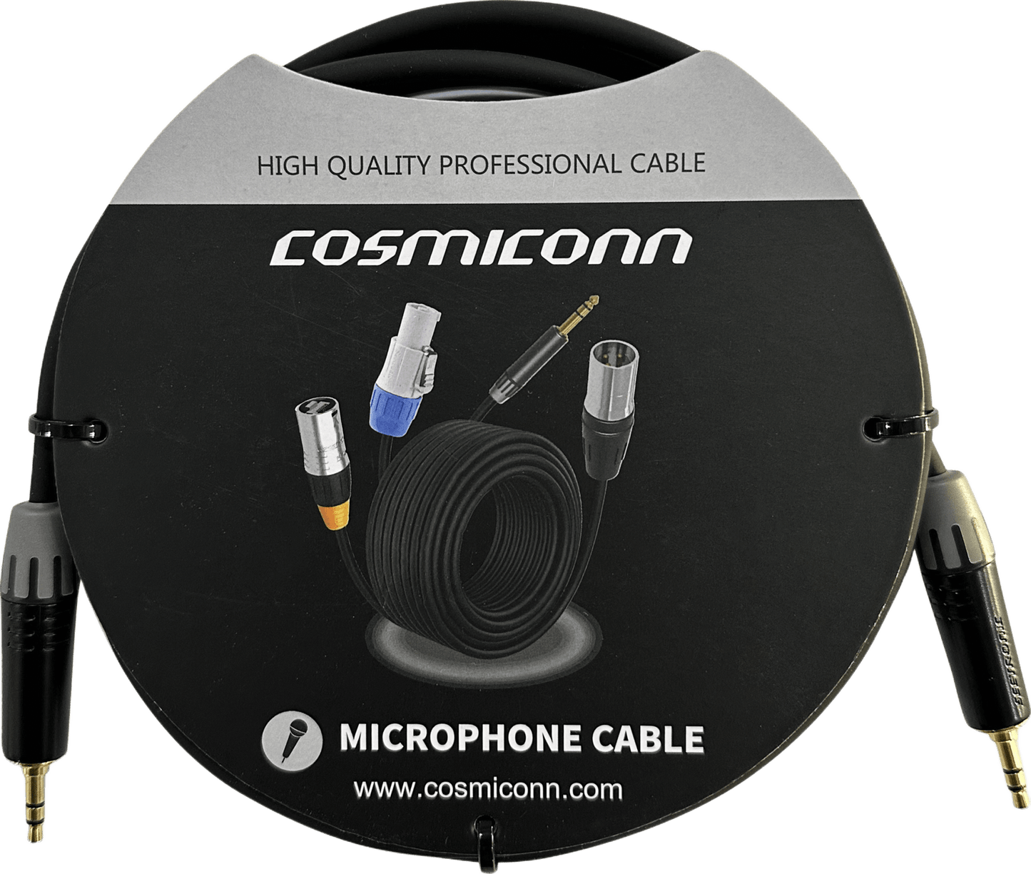 CMC220AS-TP-TP-2-BG1 - Cable 3.5mm a 3.5mm, conectores color negro MTP3C-BG, length 2m