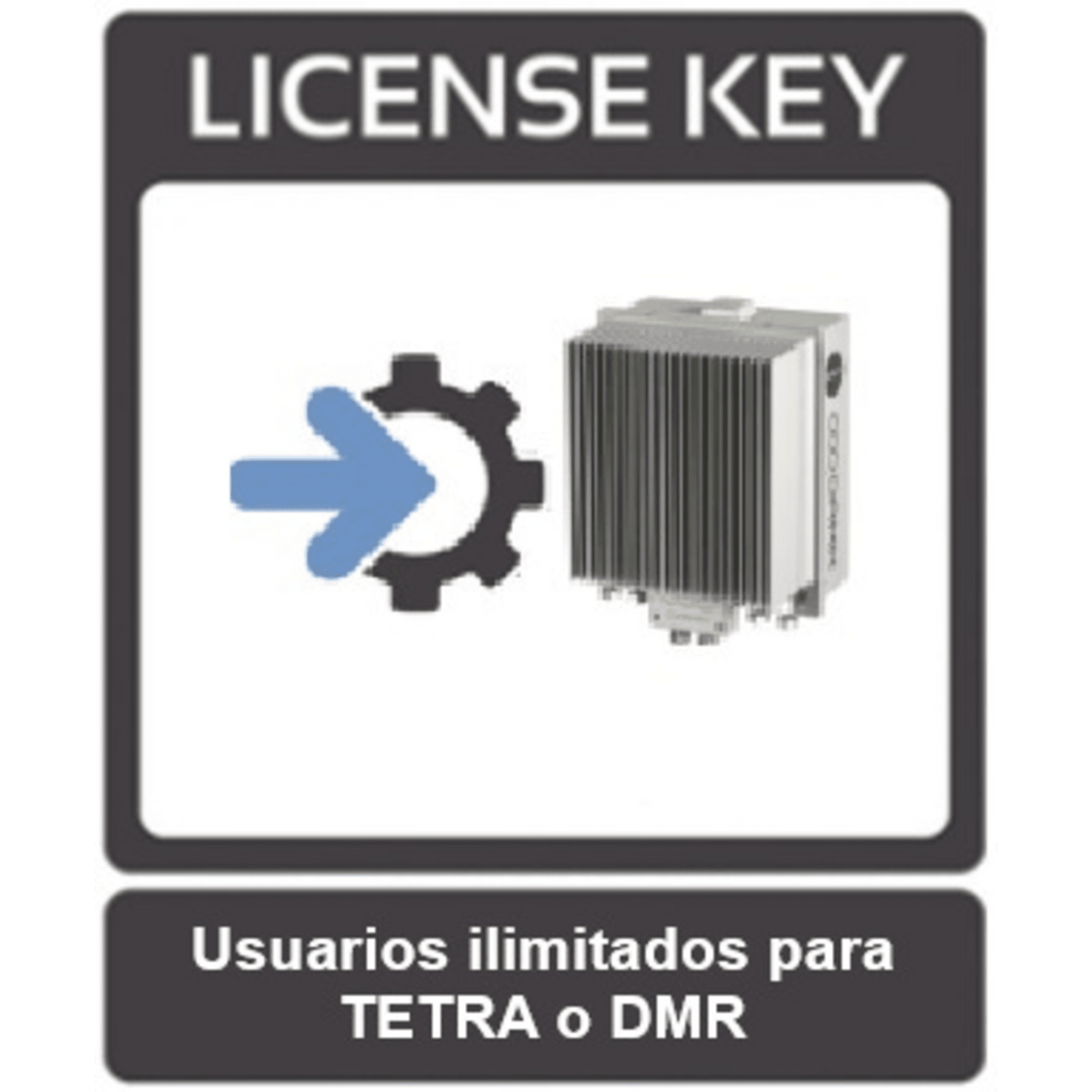Licencia para sistemas DAMM de usuarios ilimitados para protocolo TETRA o DMR