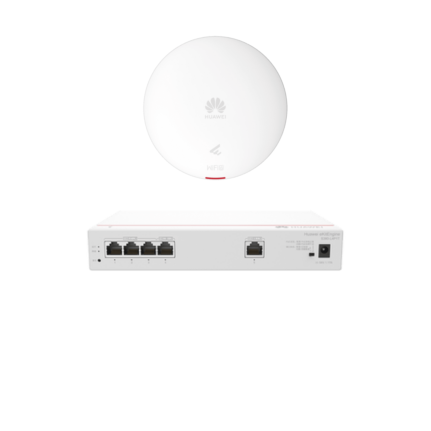 DEMO-S380-AP361 - Kit DEMO de Router Multi-Servicio / 1 puerto 10/100/1000 Mbps(WAN) / 4 puertos 10/100/1000 Mbps(LAN) PoE / 50W + Punto de Acceso Wi-Fi 6 / 1.775 Gbps / MU-MIMO 2x2 (2.4GH y 5GHz) / Smart Antenna más cobertura / Instalación en techo y ...