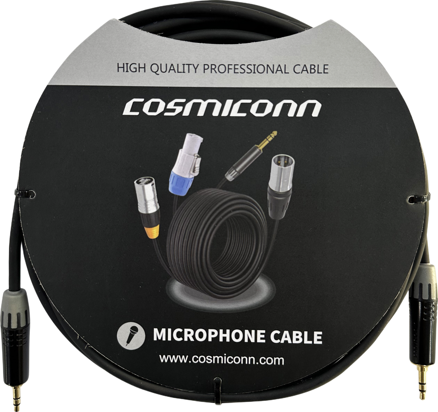 CMC220AS-TP-TP-5-BG1 - Cable 3.5mm a 3.5mm, conectores color negro MTP3C-BG, length 5m