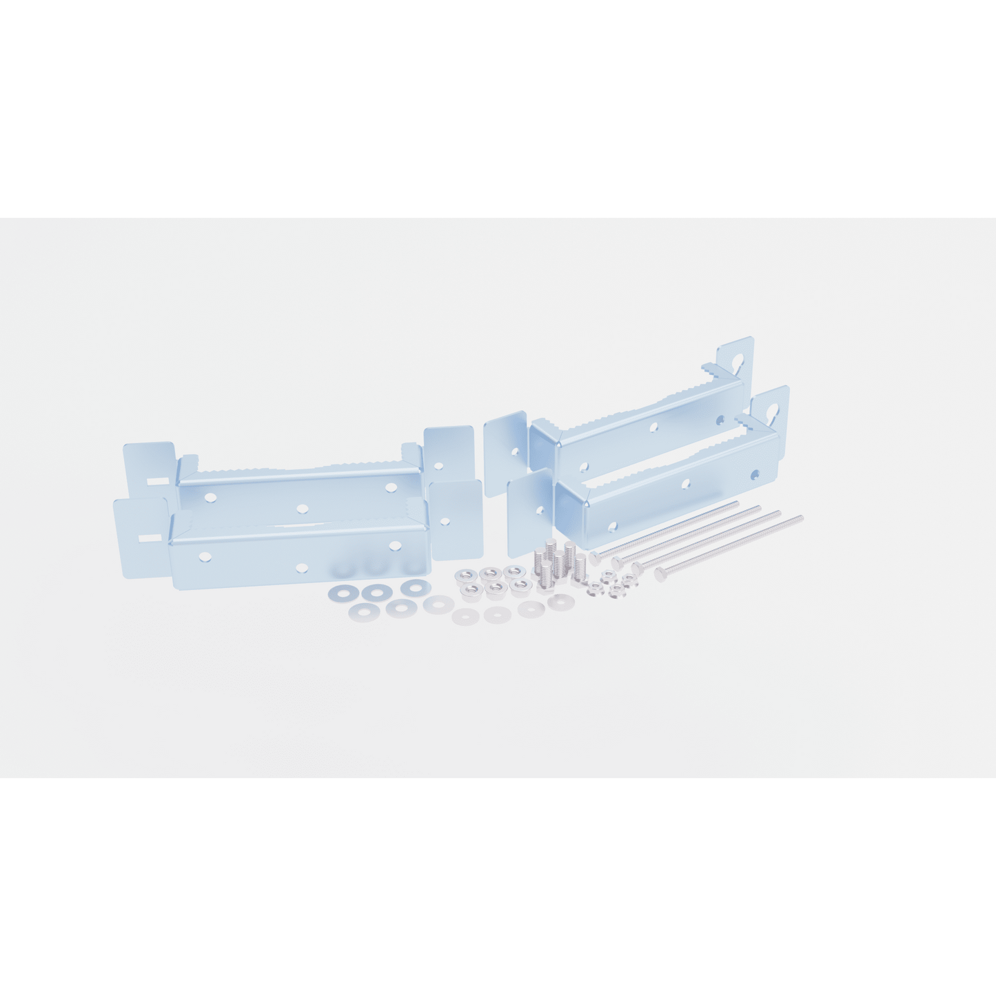 GBPMOUNT - Montaje Galvanizado para Instalar en Poste Gabinetes con Iniciales GBP