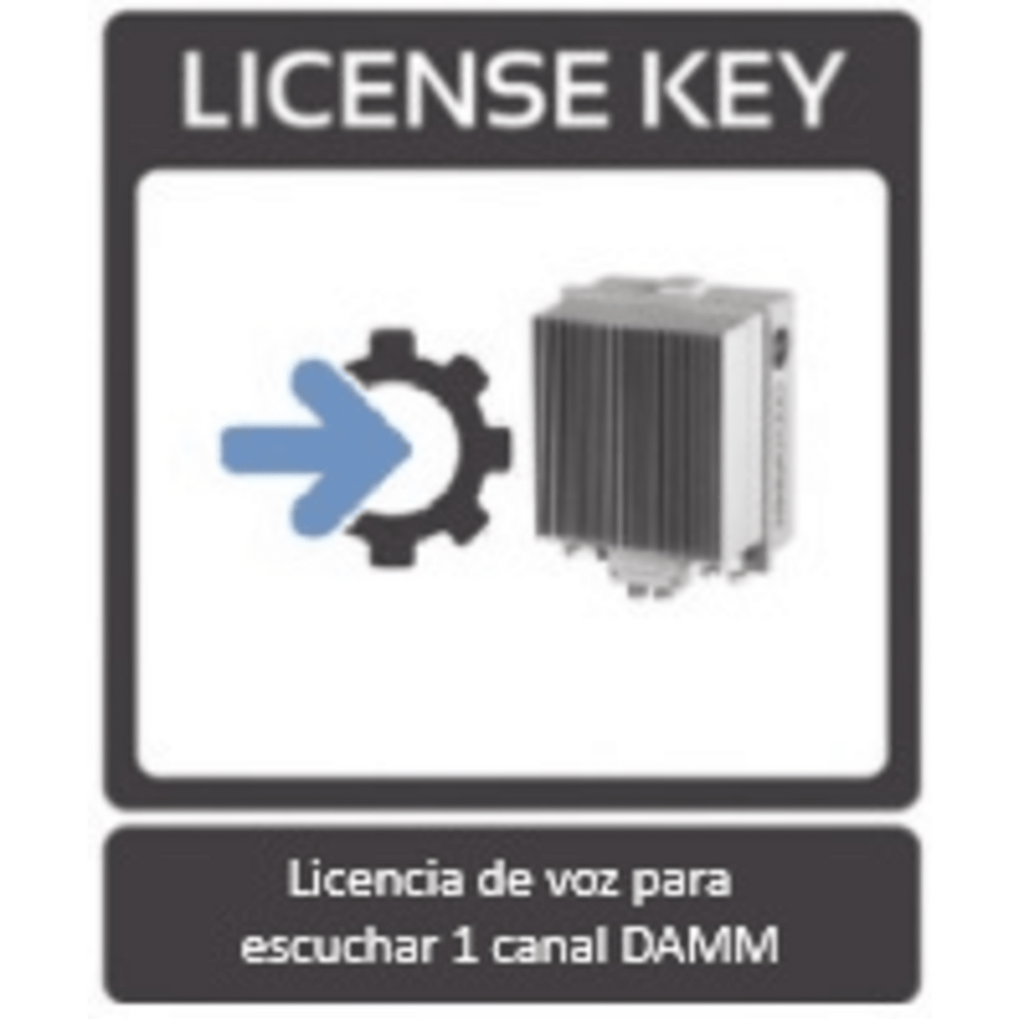 Licencia de voz para escuchar 1 canal en sist. DAMM