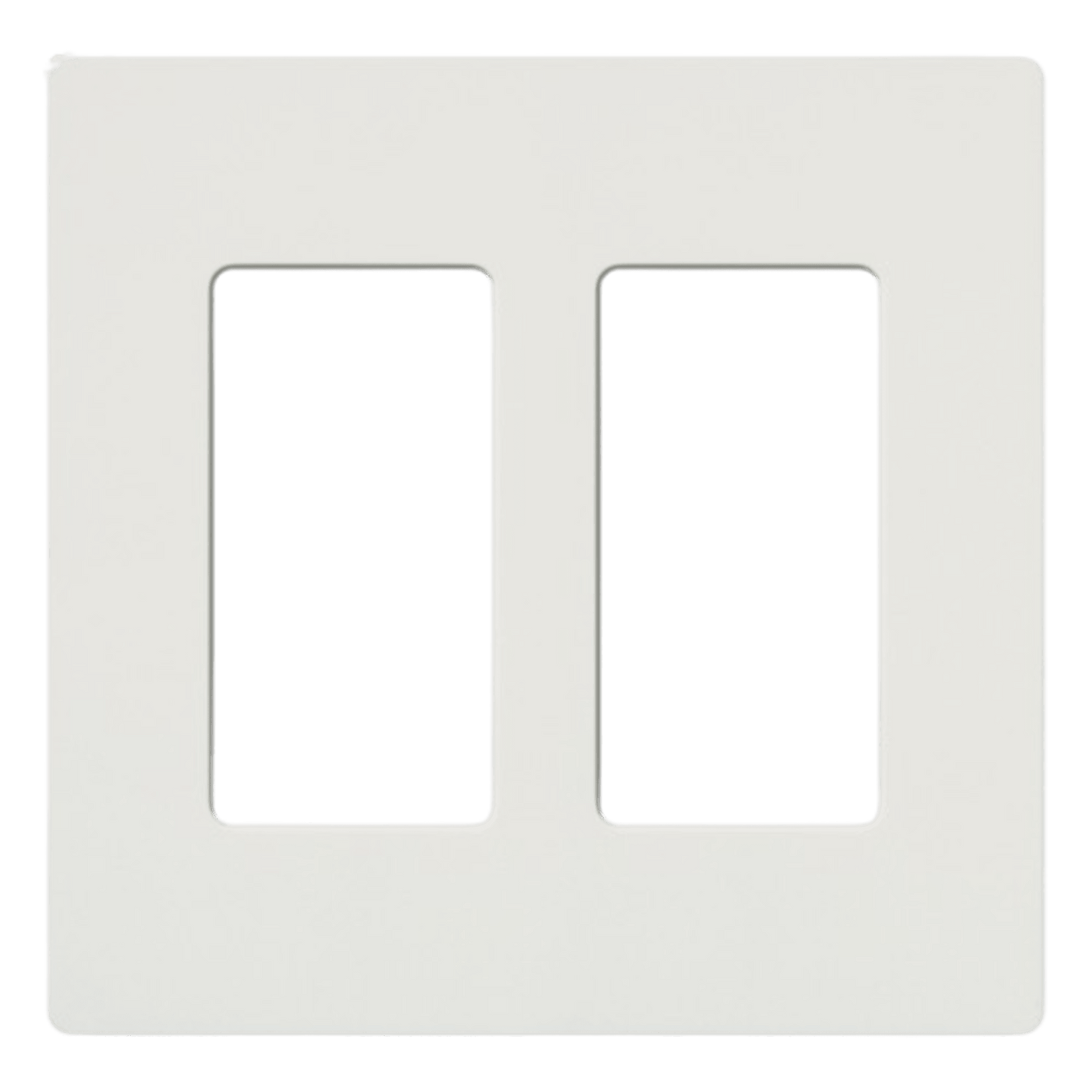 CW2WH - Placa de pared 2 espacios, para atenuador (dimmer), apagador ó control remoto inalámbrico LUTRON.