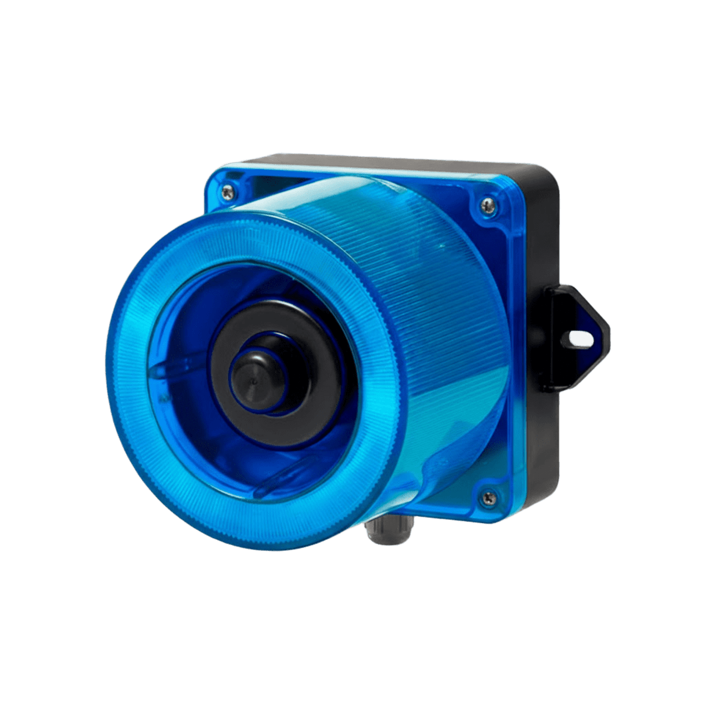QWCD50-110240-B-LC - Combinacion de baliza LED color Azul y sirena electrónica de 31 tonos resistente a la intemperie de volumen máx. 123 dB a 110-220 VCA