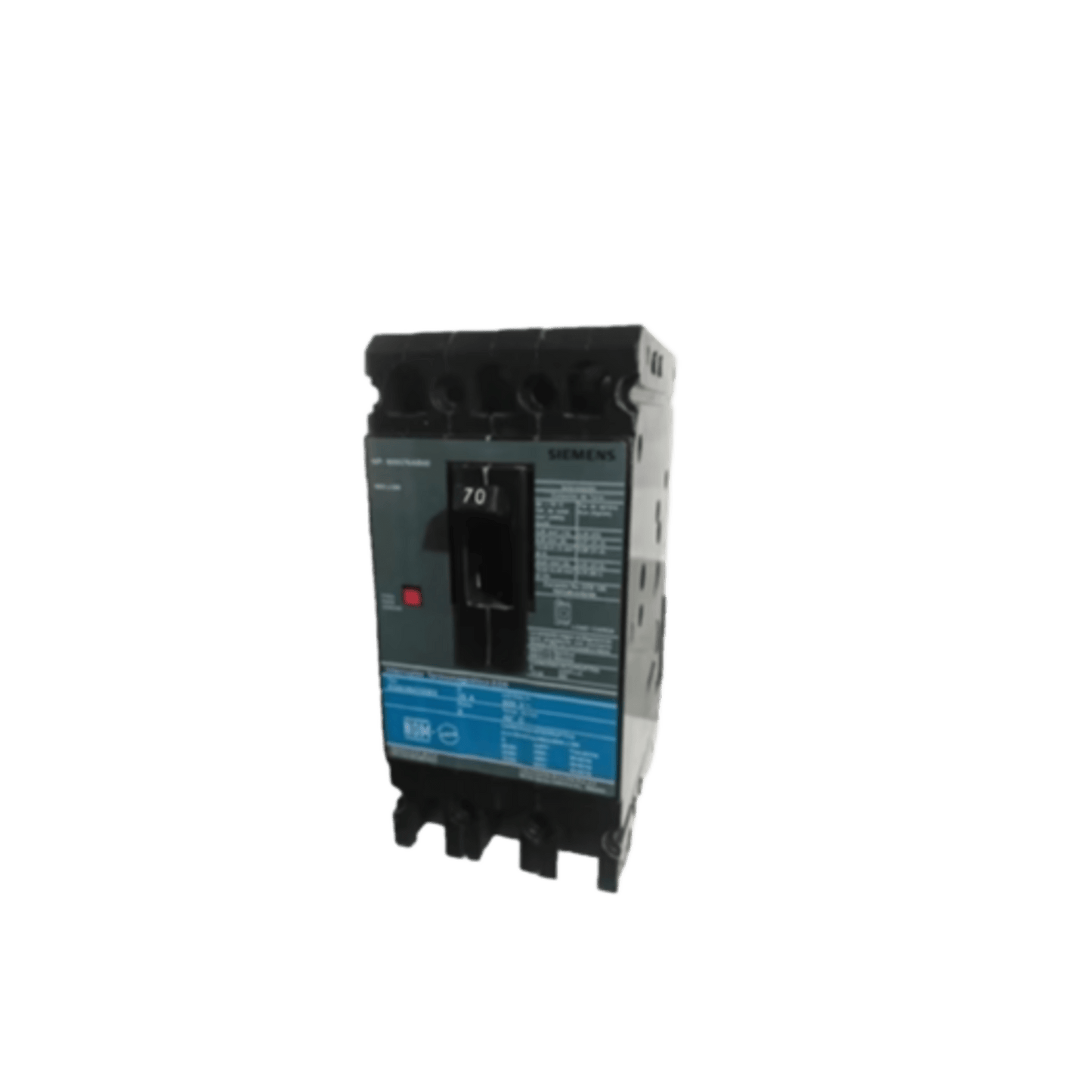 ED63B070MX - Interruptor Termomagnético ED6 600V 3X70A, Sin zapatas principales.