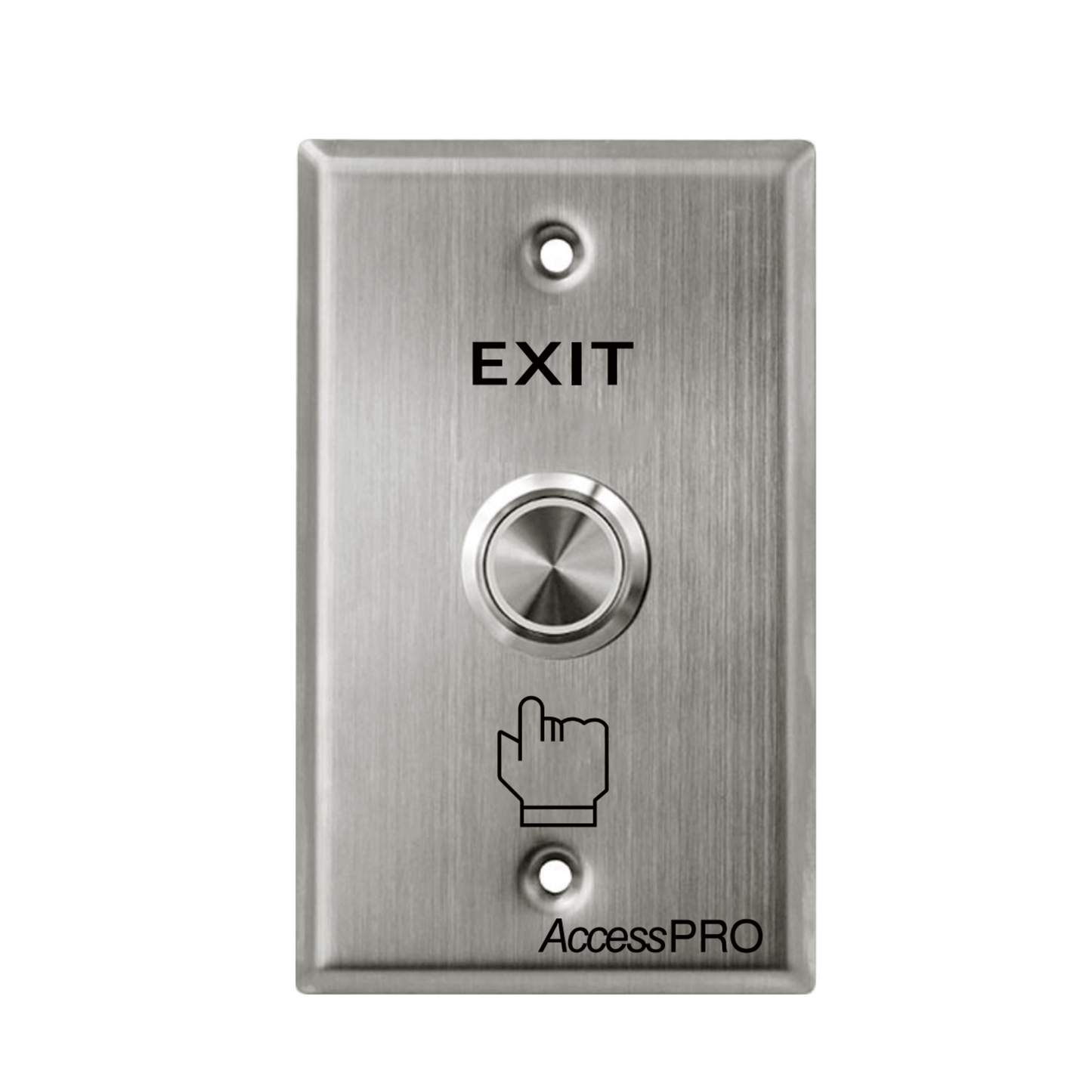 APB-87022D - Botón de Cabeza Plana / Exterior IP66 / Estético / Placa de Acero Inoxidable
