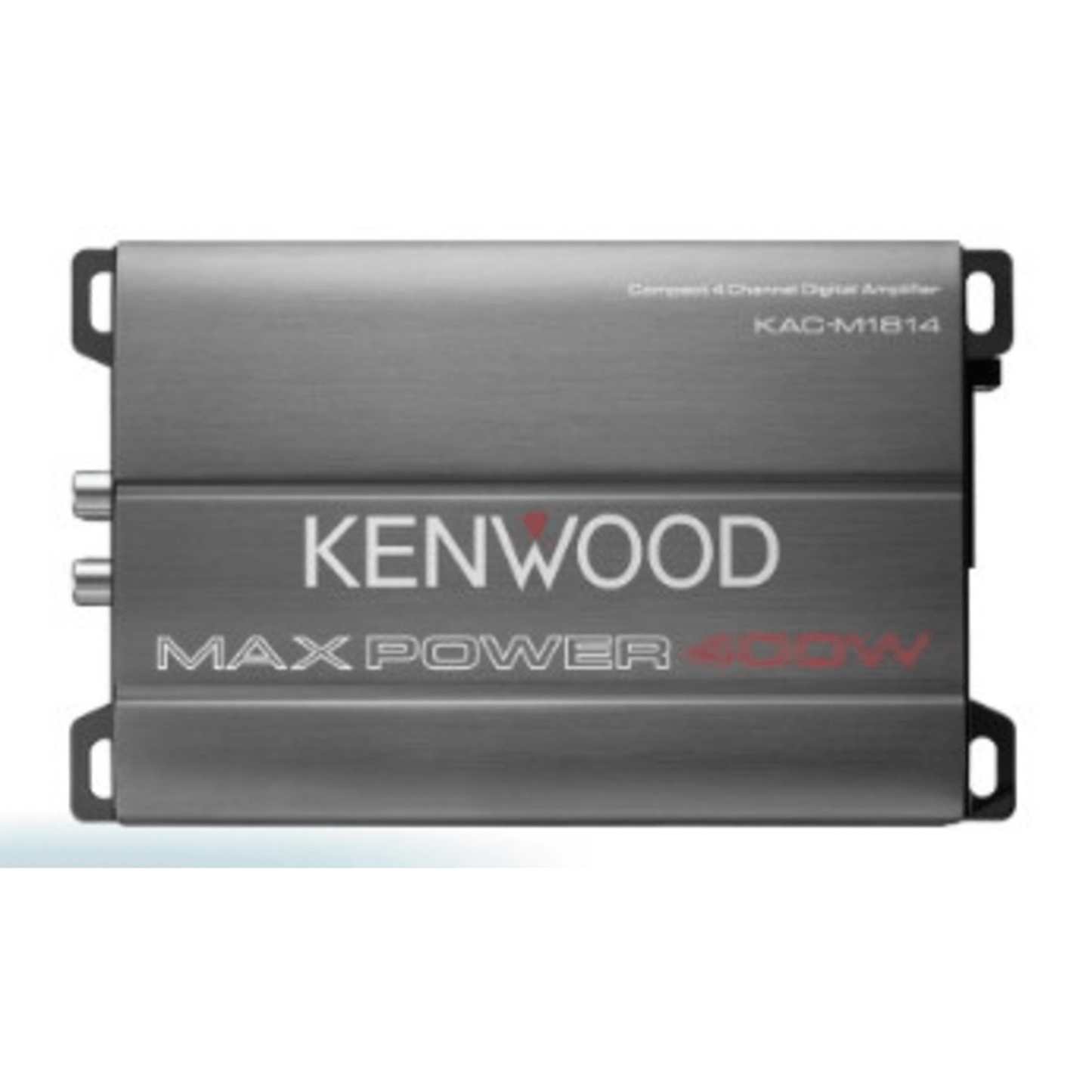 KACM-1814 - Amplificador Clase D KAC-M1814 / 400W Max / 45W x 4 RMS (4Ω) / 45W x 4 RMS (2Ω) / 90W x 2 Puenteado / Filtros Ajustables HPF/LPF / Entrada a Nivel de Altavoz / Recubrimiento Conformal / Compacto / Para Automóvil, Marina, ATV y Motocicle
