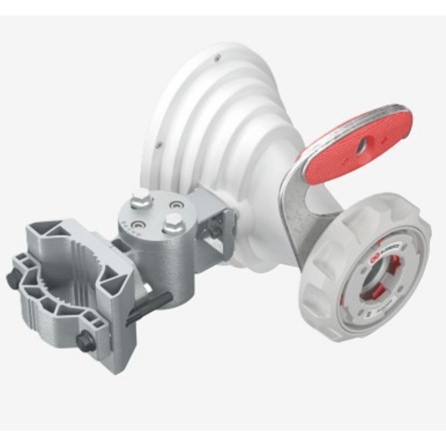 HG4-TP-A45 - Antena Horn Asimétrica 5 GHz / 17 dBi de Ganancia / Patrón Asimétrico 45° / TwistPort™ Waveguide / IP55 / Montaje UBR / Para Plataformas Inalámbricas Compatibles