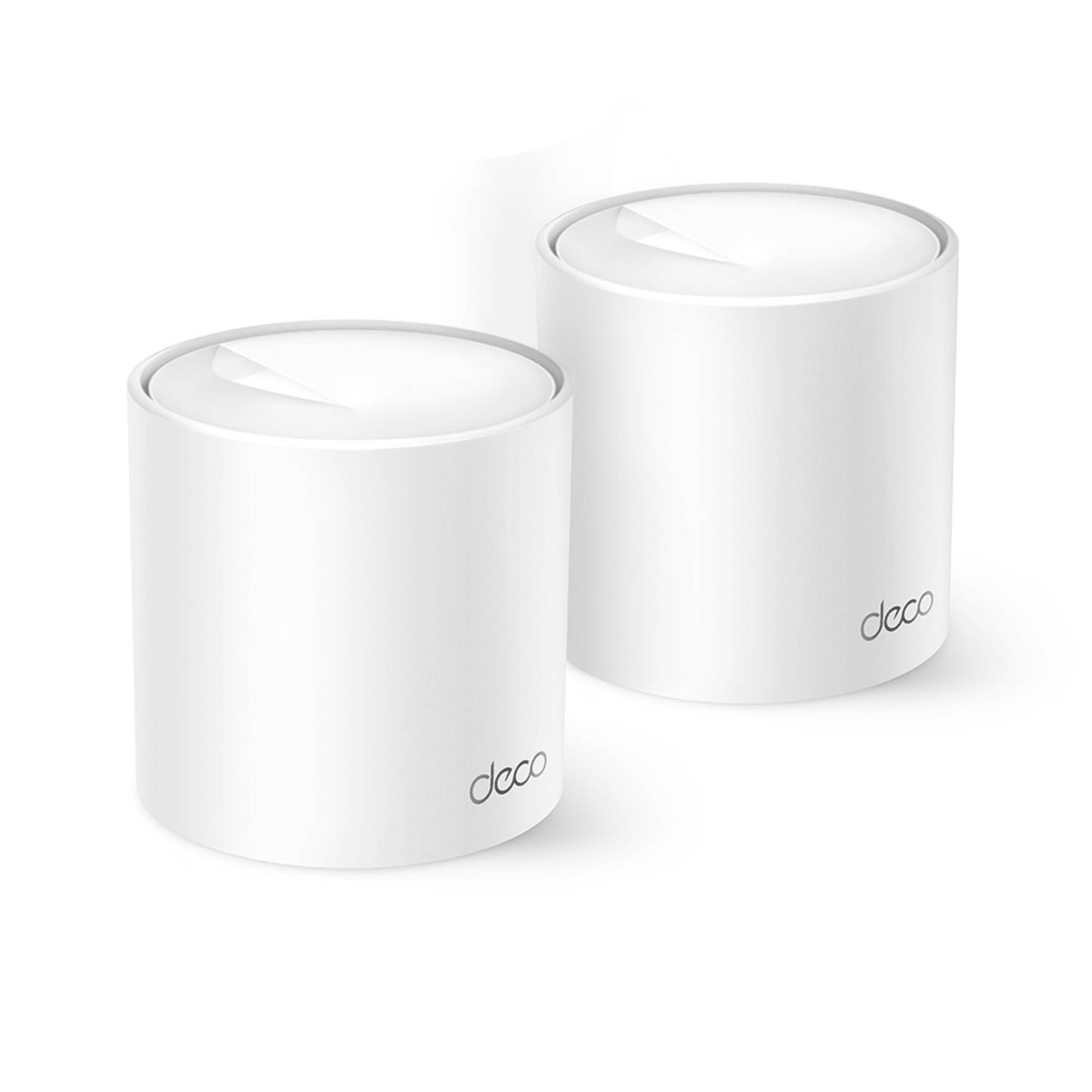 DECOX50-PRO-2PACK - Kit 2 Routers Inalámbricos MESH Interior para Hogar / Doble Banda Wi-Fi 6 AX3000 Mbps / 3 Puerto Gigabit WAN/LAN / 2 Antenas Internas / Administración Mediante la App Deco (iOS, Android) / Protección HomeShield