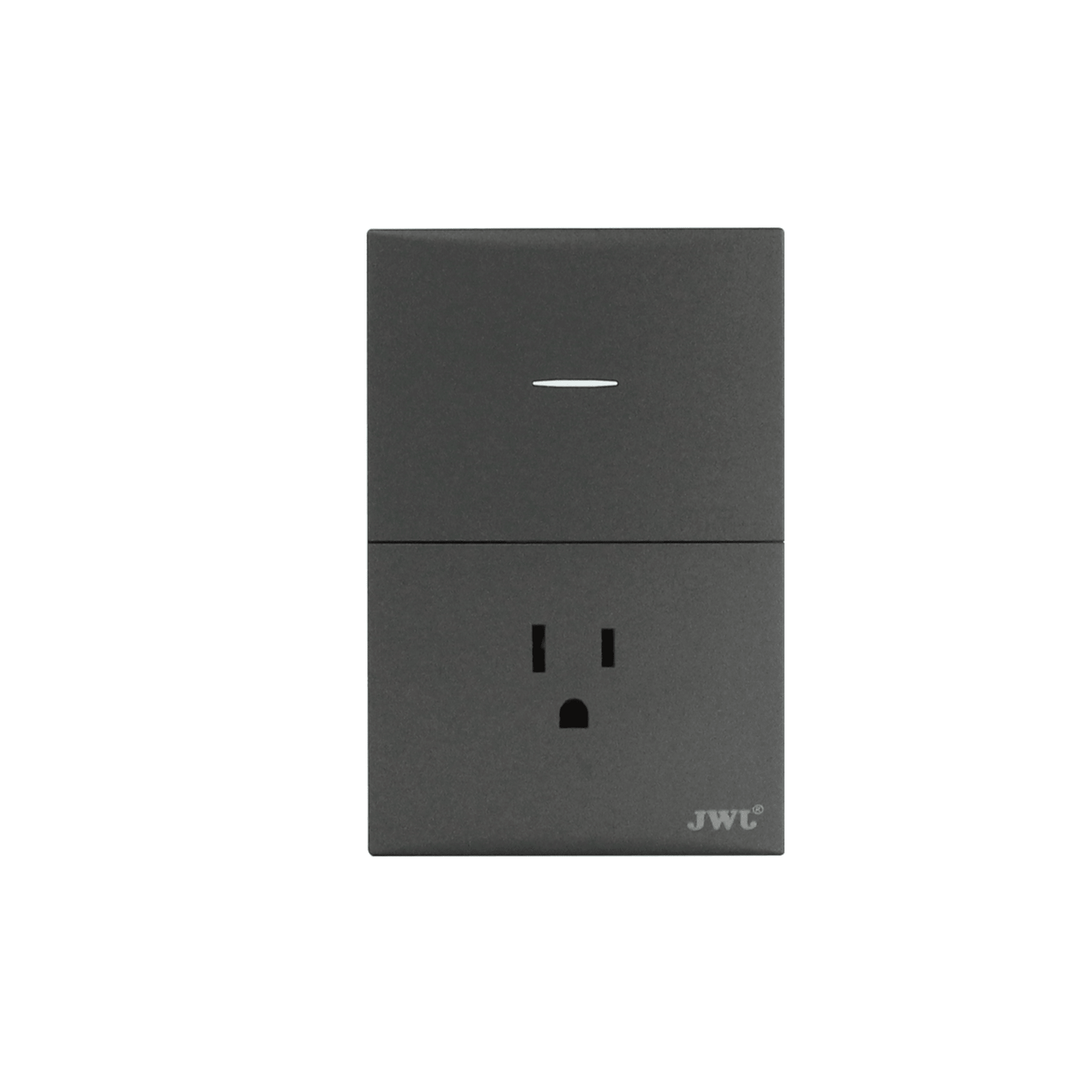 JTL-G7744 - Placa con Interruptor Sencillo y 1 Toma Corriente 10 -15 A 127 V 60 Hz.