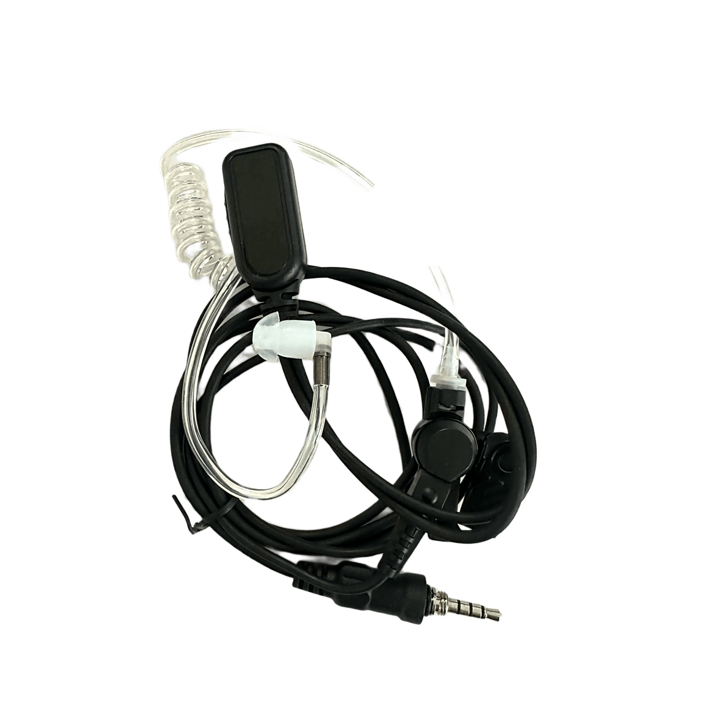 NF893ET - Micrófono Audífono de Solapa Para Radio Marino TXM52 / Tubo Acústico Transparente / 2 Cables / Audio Nítido en Transmisión y Recepción
