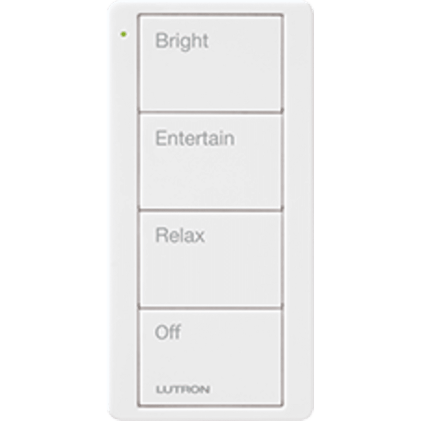 PJ24BGWHP03 - Control remoto inalambrico PICO, con escenas predefinidas para espacio en sala..