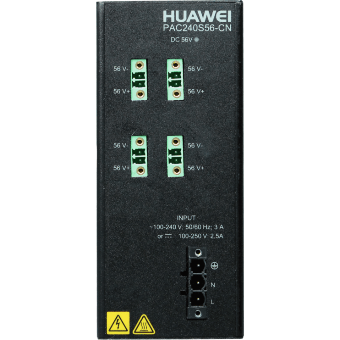 PAC240S56-CN - Fuente de alimentación para Riel DIN / Entrada 100-240 VCA / Salida 56 VCD / 240 W / Para Switch S210I-8P4SX