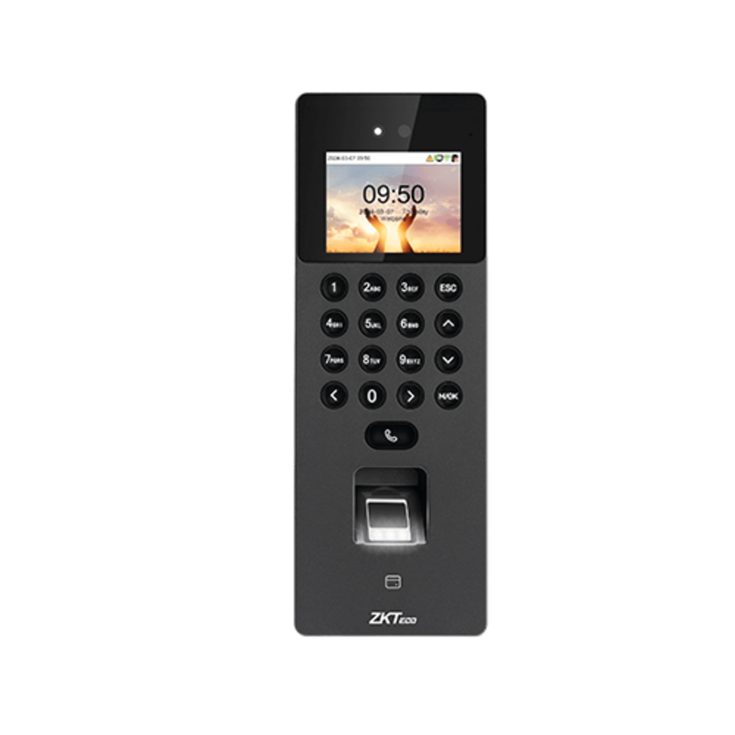 SENSEFACE2A - Terminal de Control de Acceso Multi-biométrico / Cámara Binocular 1MP / 3,000 Capacidades de Plantilla / Video Intercomunicador (SIP) / Varias Autenticaciones / Compatible ONVIF y SIP / Firmware AC y TA Push / Compatible con ZkbioZlink