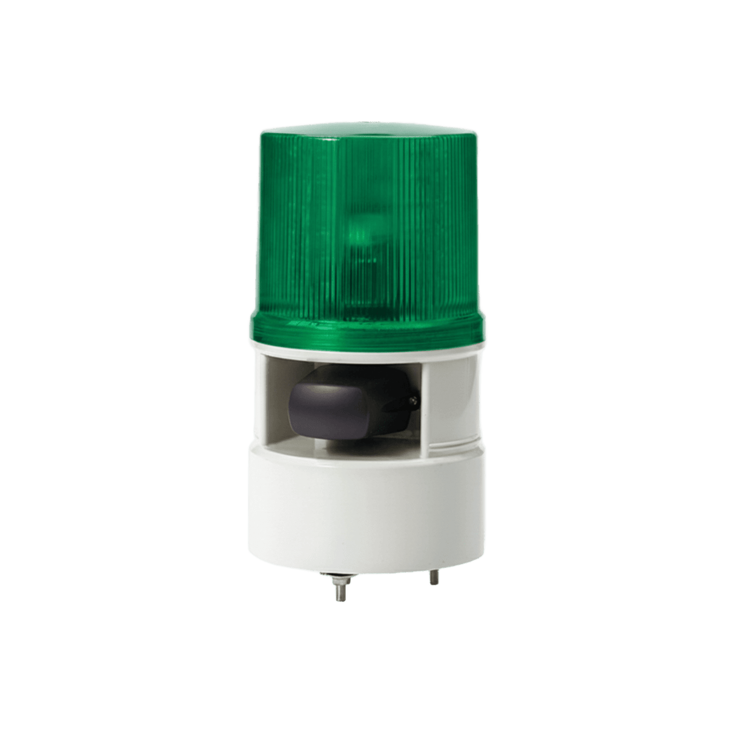S125DML-WS-110220-G - Luces de advertencia color Verde con sirena incorporada con 5 tonos máx. 105 dB en 110 VCA