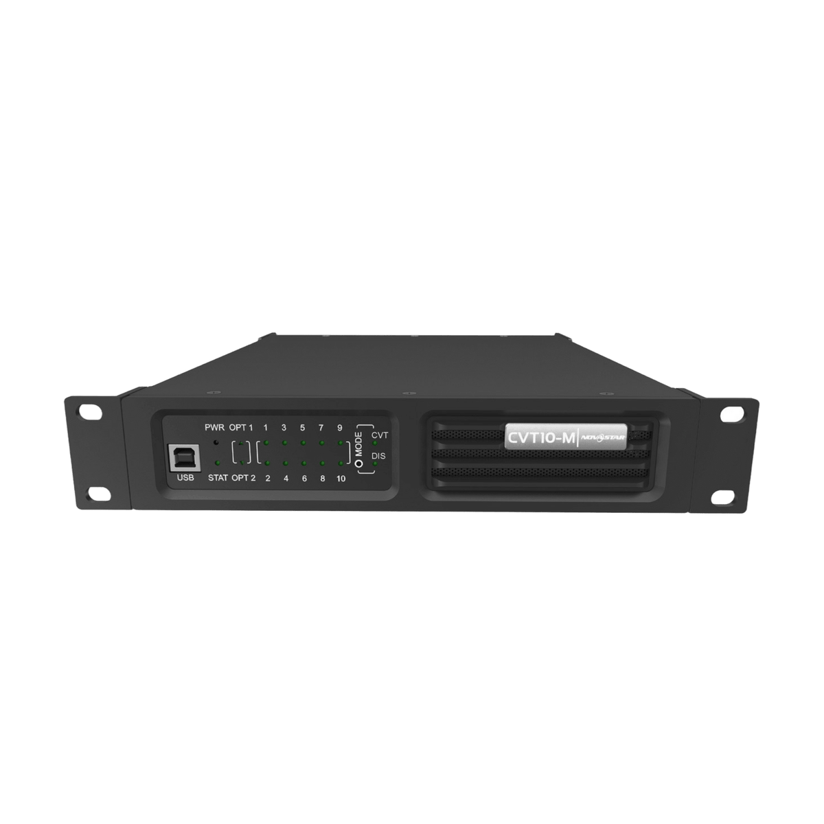 CVT10M - Convertidor de Fibra a Ethernet NovaStar | 10 Puertos Gigabit | 2 Puertos Ópticos 10G | Transmisión de Larga Distancia | Modo Simple