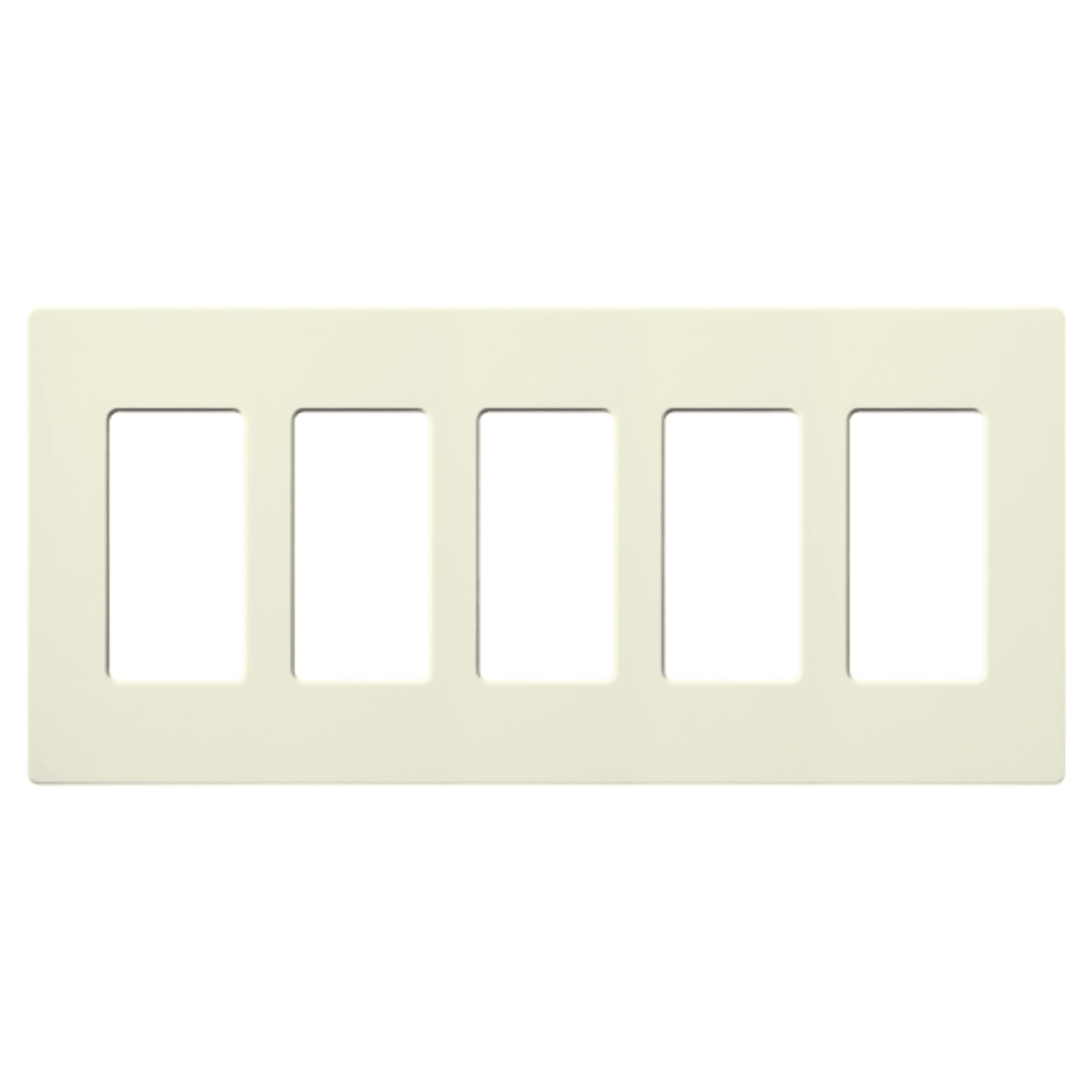 SC5BI - Placa de pared 3 espacios, color blanco, para atenuador (dimmer), switch ó control remoto PICO inalámbrico.
