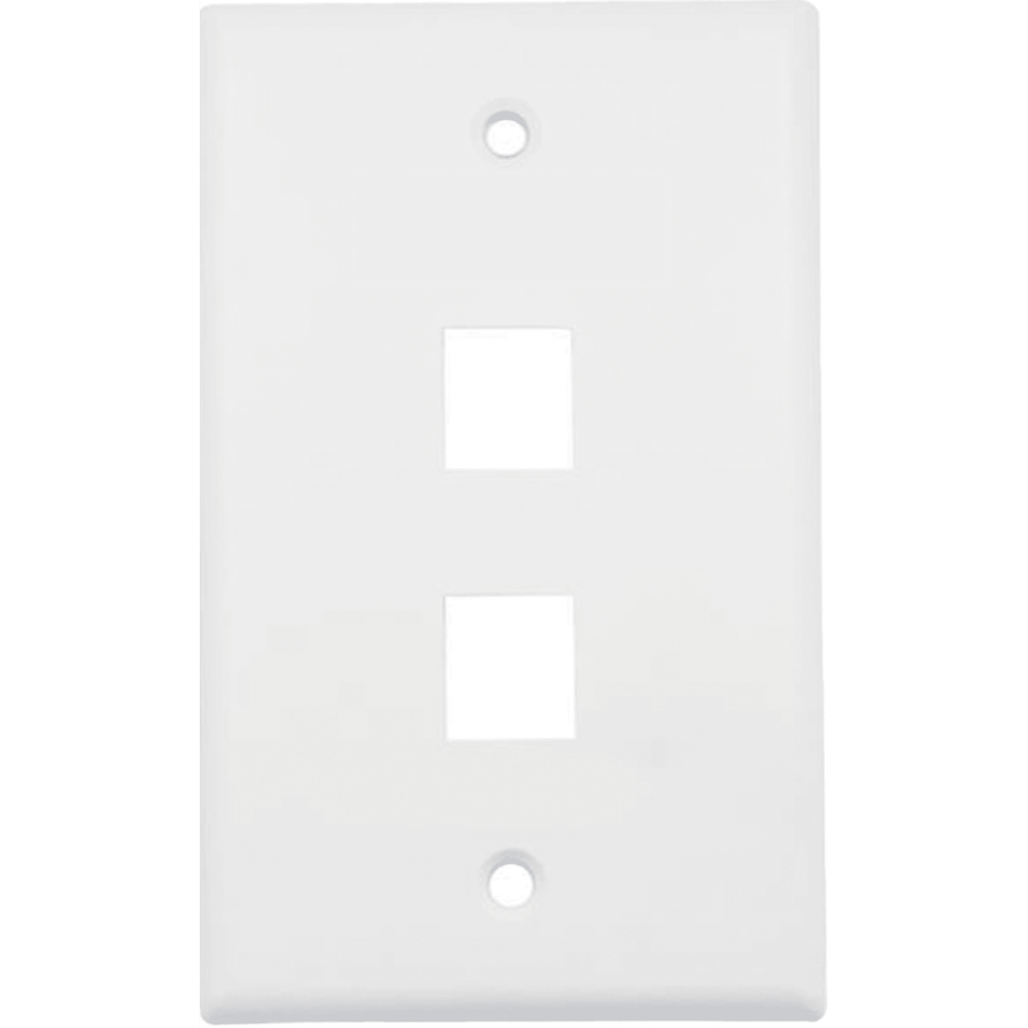 DS-1FPA2-A - Placa de Pared (Face Plate) / 2 Puertos / Color Blanco / Caja con 20 Piezas / ABS