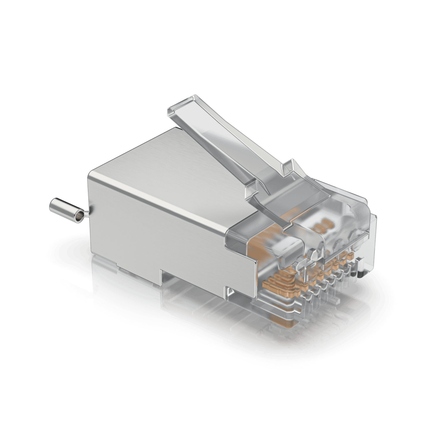 UISP-CONNECTOR-SHD - Paquete de 100 Conectores RJ45 Blindados Dise�ados para Cables Ethernet UISP (UISP Cable Pro y Cable Carrier)