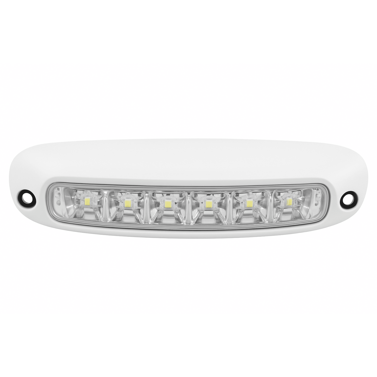 SPW13-W - LUZ DE ESCENA SPW13, BASE BLANCA, 12–24VCD, LED BLANCO Y LENTE TRANSPARENTE