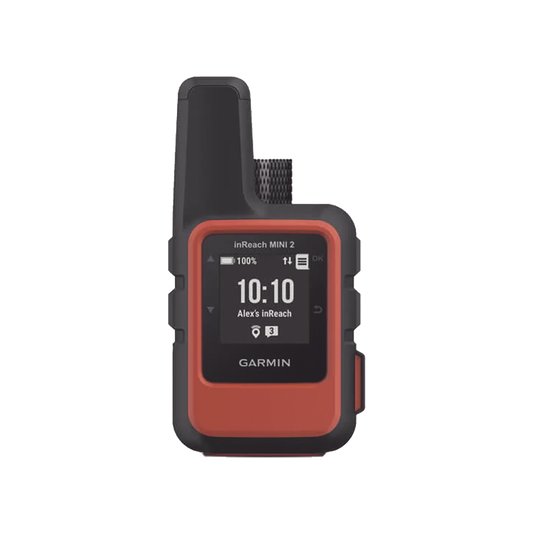 10-02602-00 - GPS portátil inReach® Mini 2 / Pantalla Monocroma Transflectiva 23 x 23 mm / Resolución 176 x 176 píxeles / Batería de Iones de Litio / Autonomía Hasta 14 Días / Resistencia al Agua IPX7 / Sensores GPS, Galile