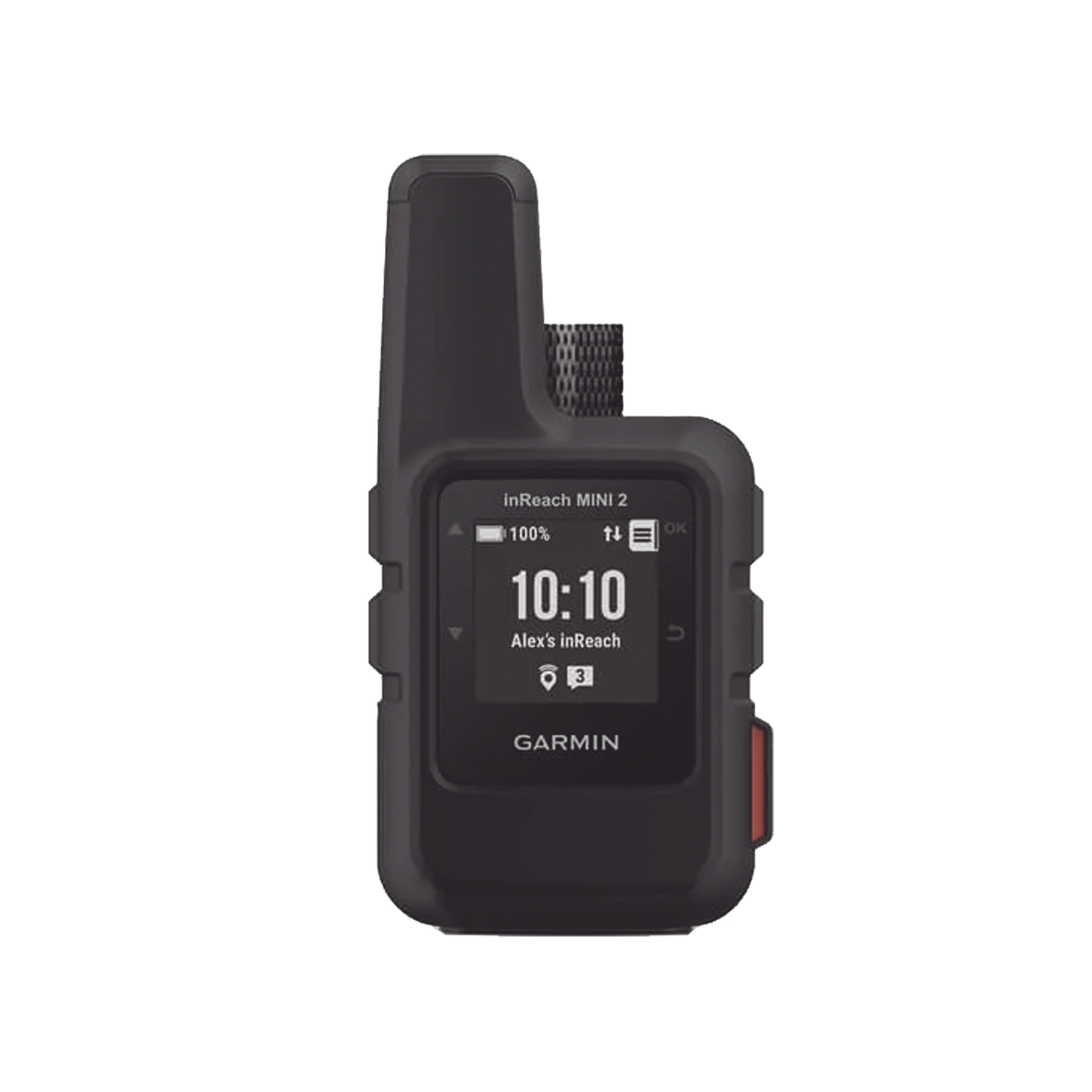10-02602-01 - GPS portátil inReach® Mini 2 / Pantalla Monocroma Transflectiva 23 x 23 mm / Resolución 176 x 176 píxeles / Batería Recargable de Iones de Litio / Autonomía Hasta 14 Días / Resistencia al Agua IPX7 / Conectivi