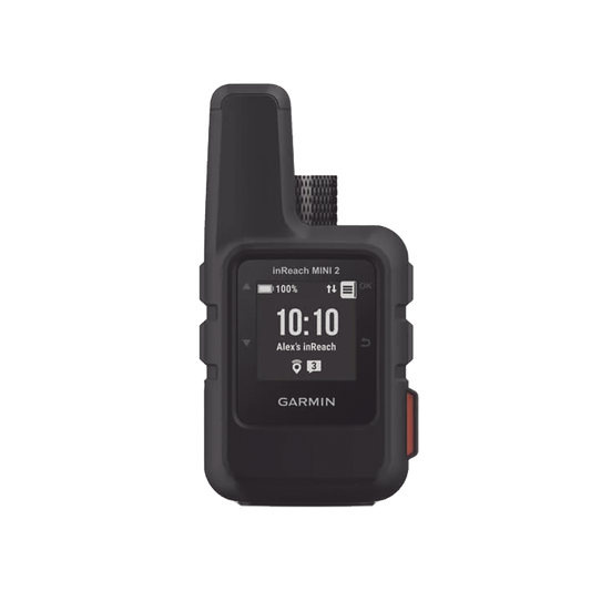 10-02602-01 - GPS portátil inReach® Mini 2 / Pantalla Monocroma Transflectiva 23 x 23 mm / Resolución 176 x 176 píxeles / Batería Recargable de Iones de Litio / Autonomía Hasta 14 Días / Resistencia al Agua IPX7 / Conectivi