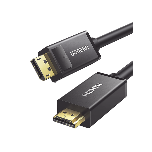 10203 Cable DP Macho a HDMI Macho / Longitud 3m / Soporta 4K@30Hz / Soporta 3D / Cobre Estañado 28AWG / Blindaje interno múltiple / Transmisión Unidireccional / Botón de Liberación / Chip de Última Generación