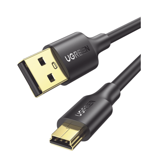 10355 - Cable USB-A 2.0 a Mini USB | 1m | Cable de Datos y Alimentación | 480Mps | Chip Inteligente | PVC | Para Discos Duros HDD o SSD, Go-Pro Hero, Mando de PS3, Cámaras Digitales, Reproductores MP3, MP4, etc.