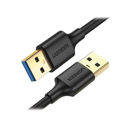 10370 - Cable USB-A 3.0 a  USB-A 3.0 / 1 Metro / Macho a Macho / Conector Niquelado / Núcleo de Cobre Estañado / Blindaje Múltiple / Velocidad 5Gbps / No Requiere Controlador / Compatible con USB2.0 Y USB 1.1