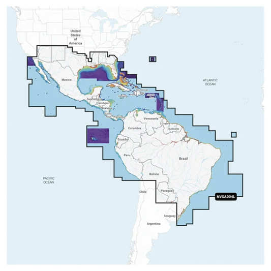 010-C1285-00 - Cobertura Marítima / Costa de México, Centroamérica y Brasil / Incluye Golfo de EE. UU. y Costa Oriental / Bermudas, Bahamas, Cuba, Puerto Rico / Islas Vírgenes, Jamaica, Canal de Panamá / Costa Occidental de Sudam&eacut