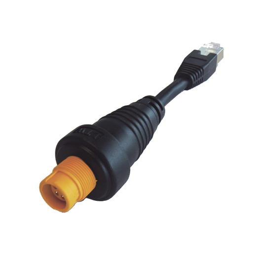 000-11246-001 - Adaptador Ethernet RJ45 / Conector Redondo Amarillo / Compatible con NSO evo2 y Zeus2