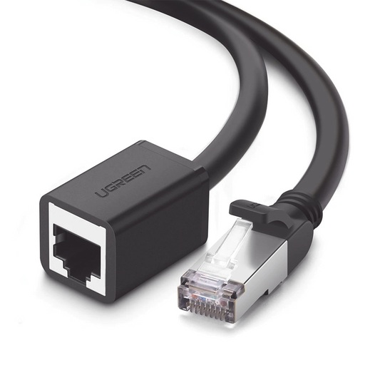 11281 - Cable de Extensi�n Cat6 RJ45 F/UTP / Macho a Hembra / 2 Metros (6.56 Pies) / M�todo de Conexi�n 568B / Velocidad de Transmisi�n 1000Mbps / Ancho de Banda del Canal 250MHz / Caja de Cobre / Negro