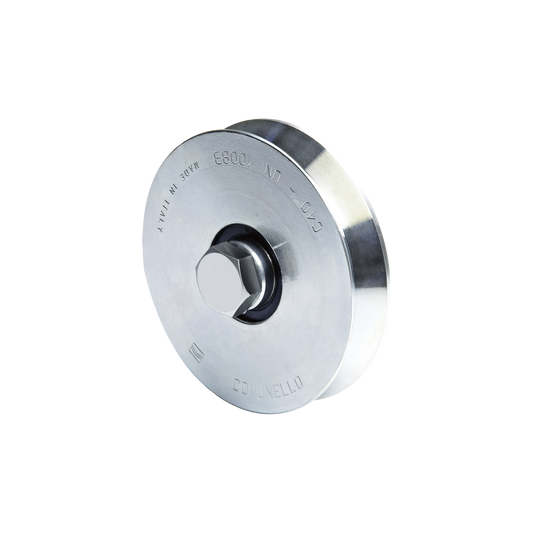 1150-1050-001 - Rueda de 12 cm / Con Capacidad Para Puertas de Hasta 240 kg / Sin Soporte / Canal Tipo "V"