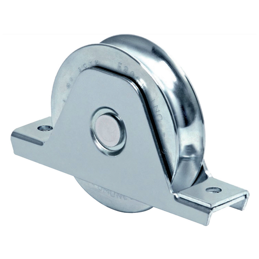 1151-5550-001 338 - Rueda de 12 cm / Capacidad Para Puertas de Hasta 400 kg / Canal Tipo U