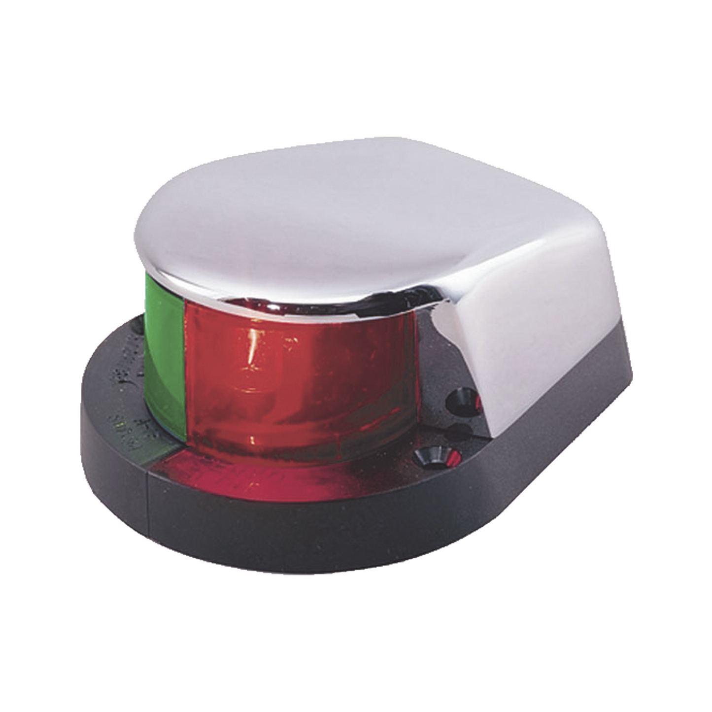 1310-DP0-CHR - Luz Bi-Color con Carcasa Cromada para Embarcaciones a Motor Menores de 12 Metros