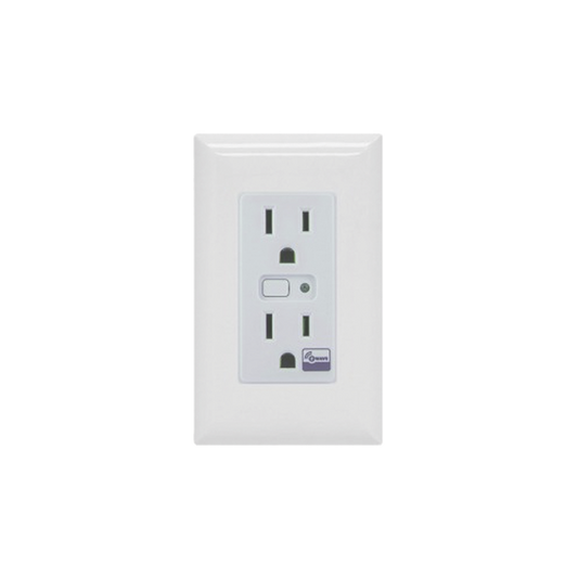 14315 (ZWAVE) Tomacorriente con señal inalambrica Z-WAVE, compatible con HUB HC7, C8, puede ser un panel de alarma L5210, L7000 con Total Connect y Alarm.Com