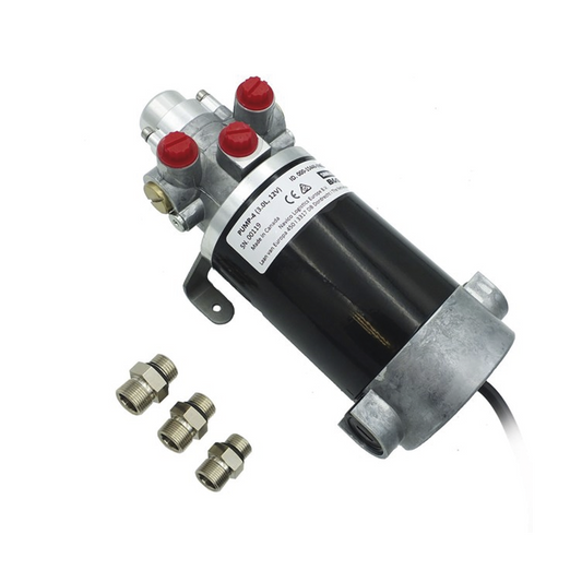 000-15446-002 - Bomba Hidráulica de Engranajes PUMP-4 / 12 V CC / Reversible / Caudal 3.0 L/min / Desplazamiento Cilindro 290-960 cc / Conexiones ORB / Compatible con SteadySteer / Requiere Sistema NAC-3 o AC42