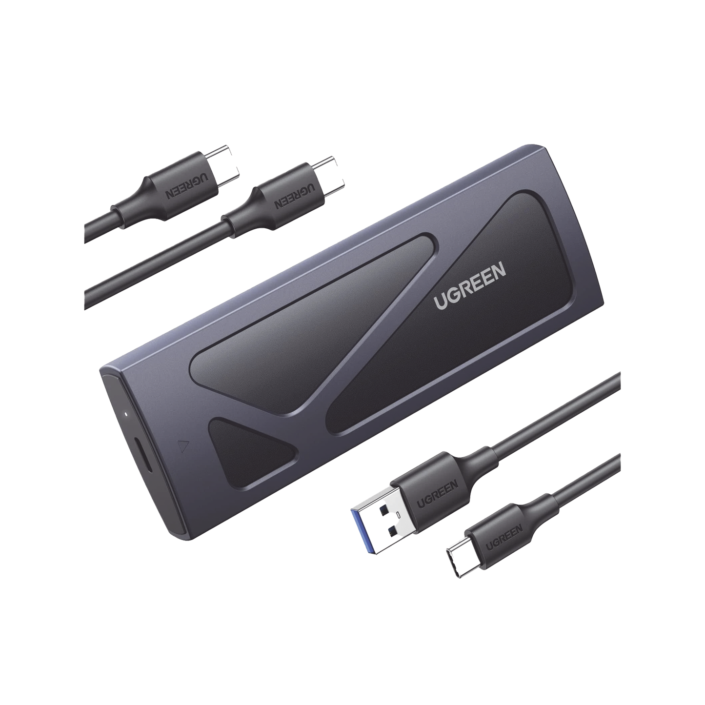 15512 Carcasa Disco Duro NVME M.2 (Enclosure) | Hasta 2TB | USB3.2 a 10 Gbps | Soporta M Key y B+M Key | Compatible con SSD M.2 NVME 2230/2242/2260/2280 | UASP | S.M.A.R.T. | TRIM | ESD Incorporado | Color Negro | Caja de Aluminio.