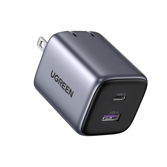 15538 - Cargador de 35W serie Nexode | 2 Puertos de Carga Rápida | USB-C  y USB-A | Tecnología GaN II | Power Delivery 3.0 | Quick Charge 4.0 | Chip Confiable y Carga Inteligente | Optimiza la Experiencia de Carga | Tecnología Thermal Guard.